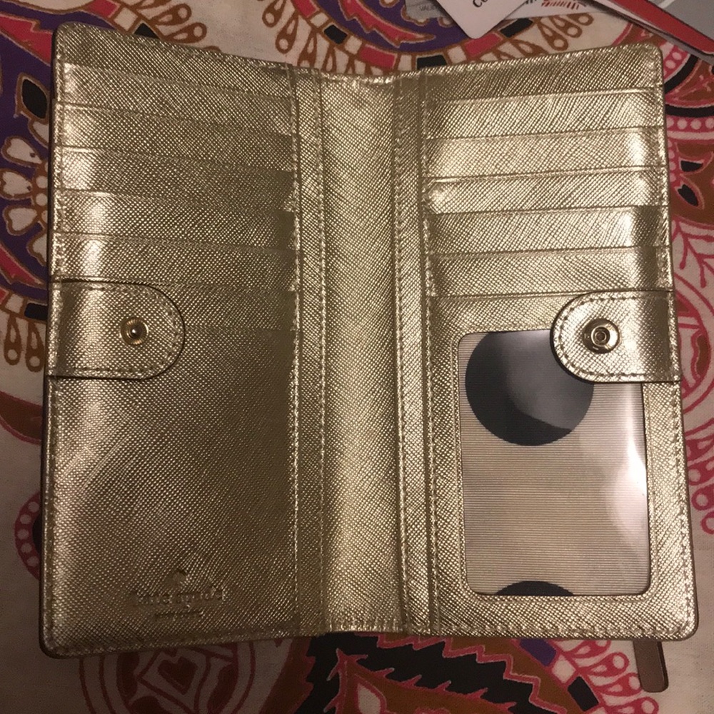 Kate Spade Gold Wallet - Picture 2 of 4
